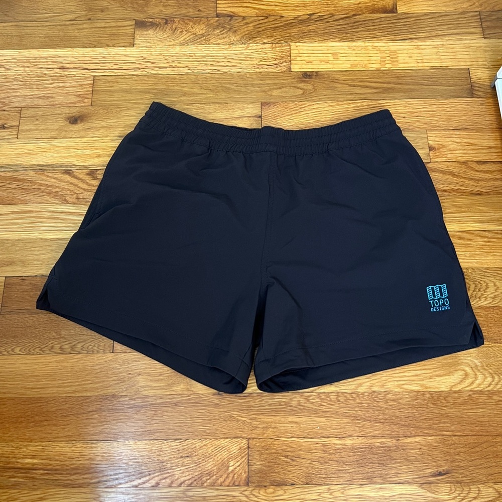 Topo Designs Black Global Shorts